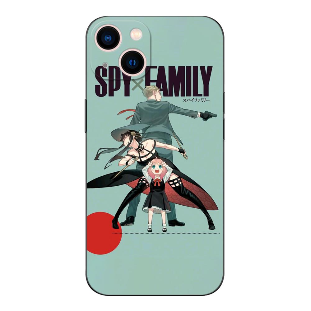 Black Tpu Case For OPPO Reno 6 5 3 4 4Z 4F SE 5F 5Z PRO PLUS Lite 6 6z  4G 5G Spy X Family-anya Forger