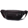 Leather Waist Bag for Men Casual Crossbody Fanny Pack with Adjustable Belt