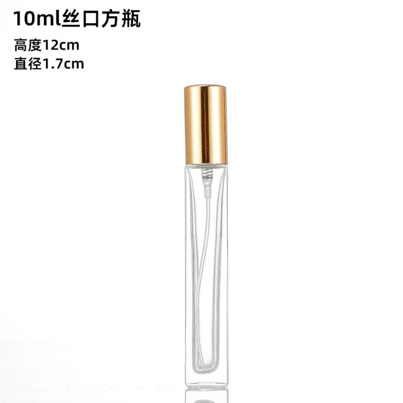 

10ML Clear Round Thick Glass Perfume Bottles Glass Empty Bottle Reusable Dispensing Bottles