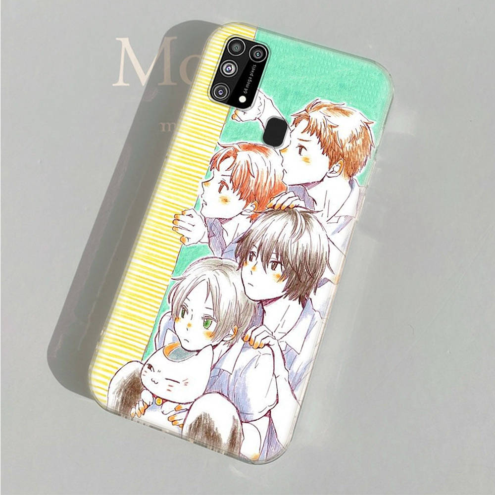 AD78 Natsume Yuujinchou Clear Case for Samsung A04 A14 A23 A34 A54 M23 M33 M52 M53 Realme 10 9 C30S C35 C55 VIVO Y02 Y21 Y33S Y51 X80 V25 Cover