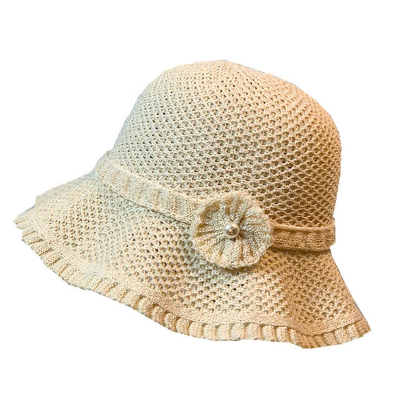 European And American Style Women's Sun Hat With Large Brim Adjustable Size Fashionable Fisherman Hat