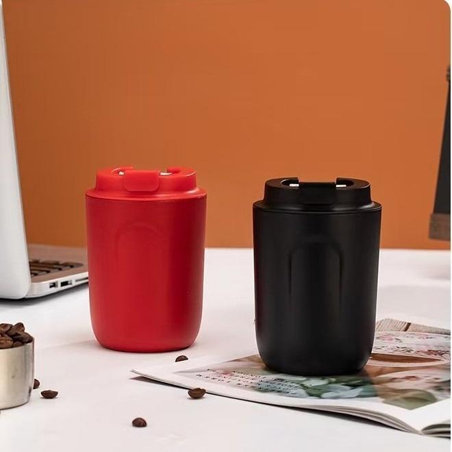 Stainless Steel Thermal Mug - Double Wall Vacuum Insulated Leakproof Thermos, Portable Travel Coffee Tumbler for Hot & Cold Drin