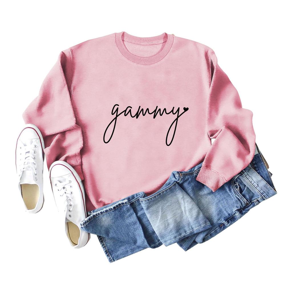 Women's Loose Fit Long-Sleeve Round Neck Casual Fashion Sweatshirt