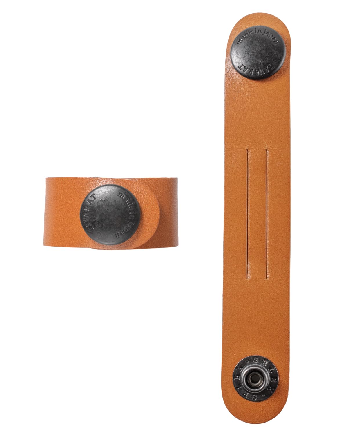 

Backpack String Genuine Leather Excess String Buckle Clip String Fixing Band Fastener String Clip of [TAVARAT] Tie-Up Tie-Up Tie-Up (Set 2, Camel)