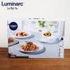 Luminarc Huaruina 6-Piece White Tempered Glass Dinnerware Set