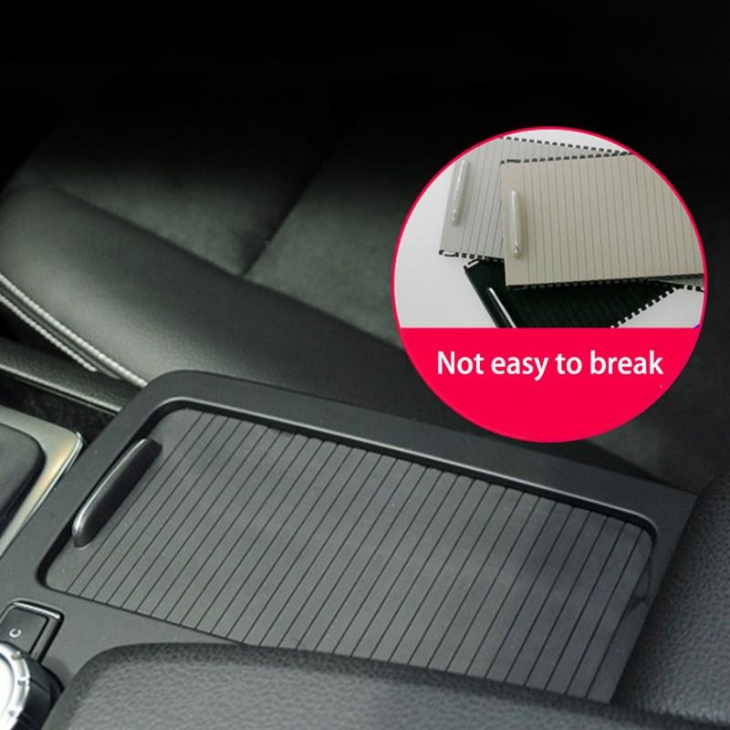 2X Car Inner Indoor Centre Console Roller Blind Cover For -Mercedes C/E-Calss W204 S204 W212 S212 A20468076079051 Black