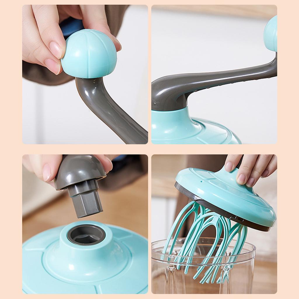 Plastic Hand Mixer with Ergonomic Handle Multifuntional Kitchen Tool Suitable for Comfortable and Fast Eggs Beating