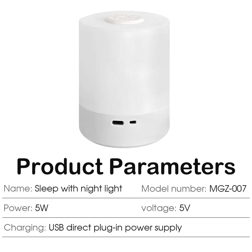 Touch Night Lamp 3 Modes Dimming Bedroom Bedside Lamp USB Charging Night Light Ambient Light Soft Light Table Lamp For Kids Gift