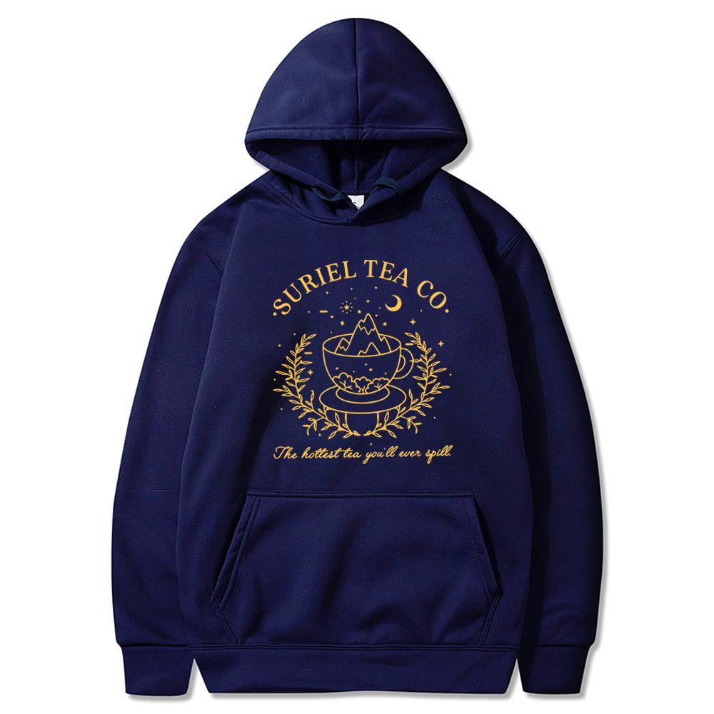 

Suriel Tea Co Hoodie Vintage Velaris A Court of Thorns and Roses Hooded Sweatshirt Acotar Night Court Sweater SMJ Bookish Hoodie 3XL