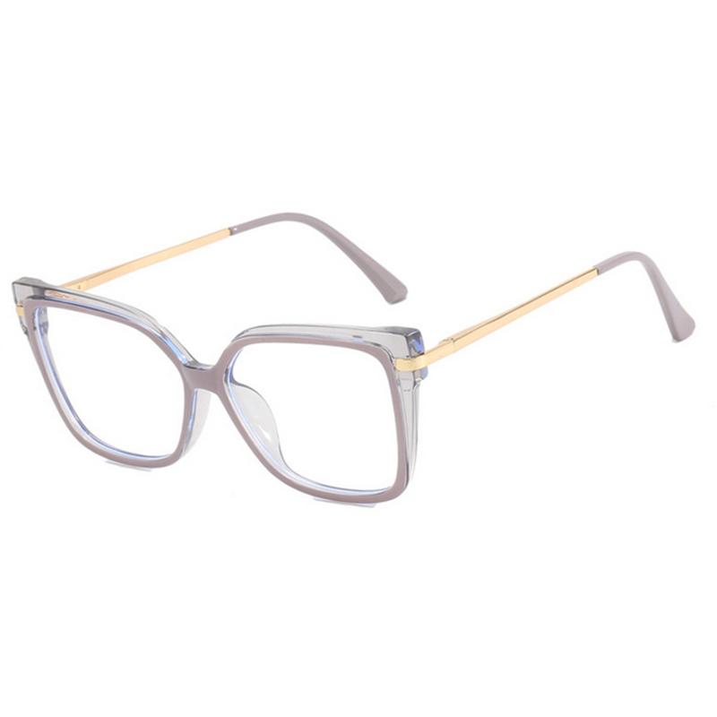 Ladies Square Flat-Top Glasses Frame Myopia Prescription Frame Optical Eyewear Ladies Square Flat Light Glasses