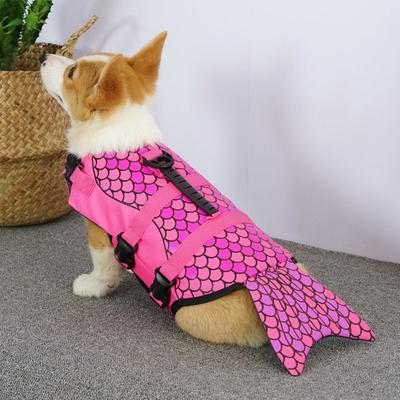 Summer Puppy Big Dog Swimsuit Shark Mermaid Shape Pet Life Jacket for Small Large Dogs Corgi Shiba Inu Clothes Mascotas Clothing