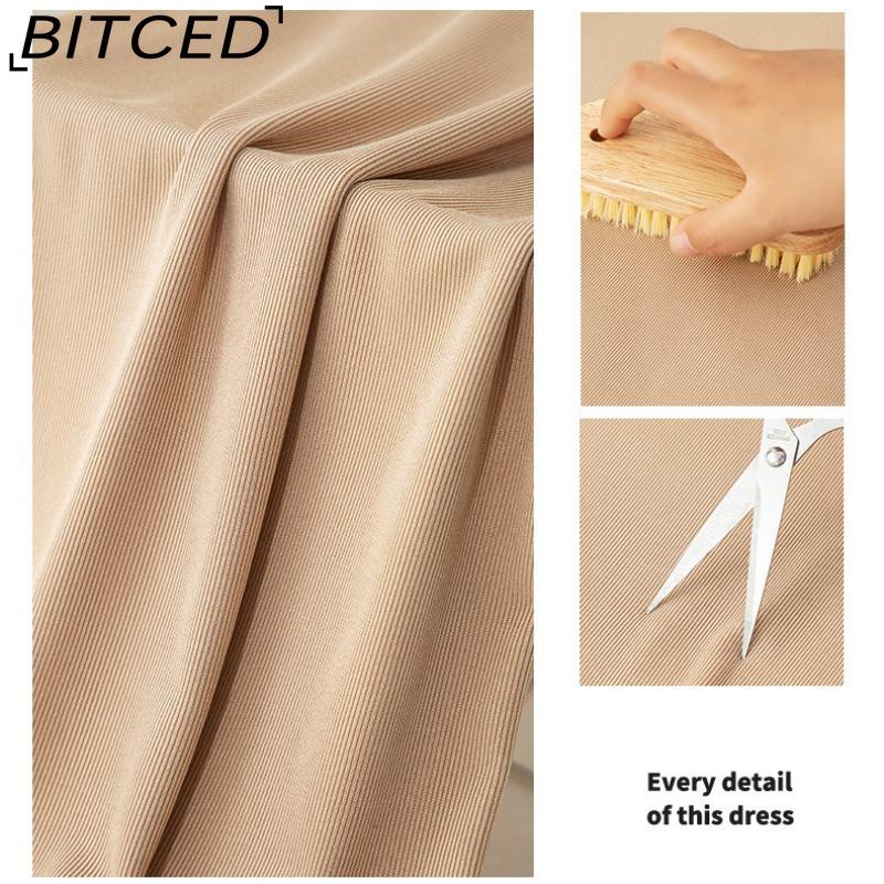 BITCED Ice Silk Wide-Leg Trousers for Women Spring/Summer Lightweight Slimming Loose-Fit Drapey Breathable Straight-Leg Casual Floor-Length Trousers