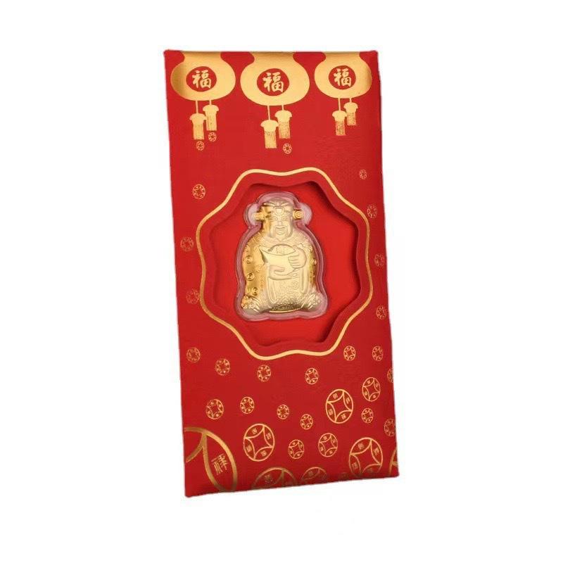 New Year s Eve God Of Wealth Gold Coin Red Envelope Gold Foil Red Envelope Happiness Talismans Gifts Crafts Red Packet