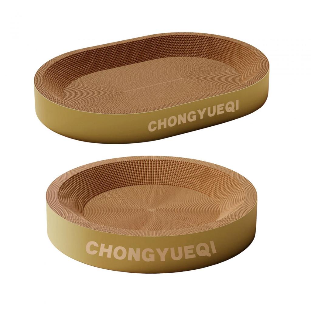 Cardboard Cat Scratcher, Scratch Bowl, Grinding Claw, Durable Recycle Board, Lounge Bed,