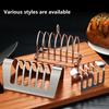 Toasterständer Lebensmittelqualität Rostfrei Edelstahl Toasterständer Mehrere Schlitze Brotständer Gadget Küchenzubehör