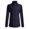 Men's Slim Medium-Length Woolen Coat - New Windbreaker Jacket N3