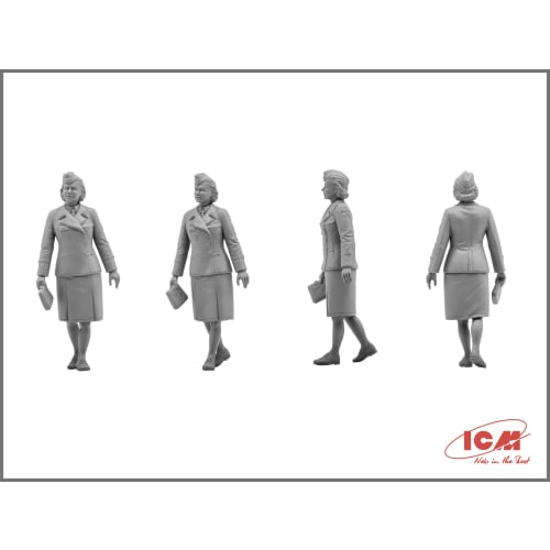 ICM 1/35 German Officer & Female Soldier Plastic Model 35611
