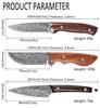 Portable Peeling Knife Mini Chef Barbecue Meat Cleaver Daily Paring Knives Kitchen with Sheath