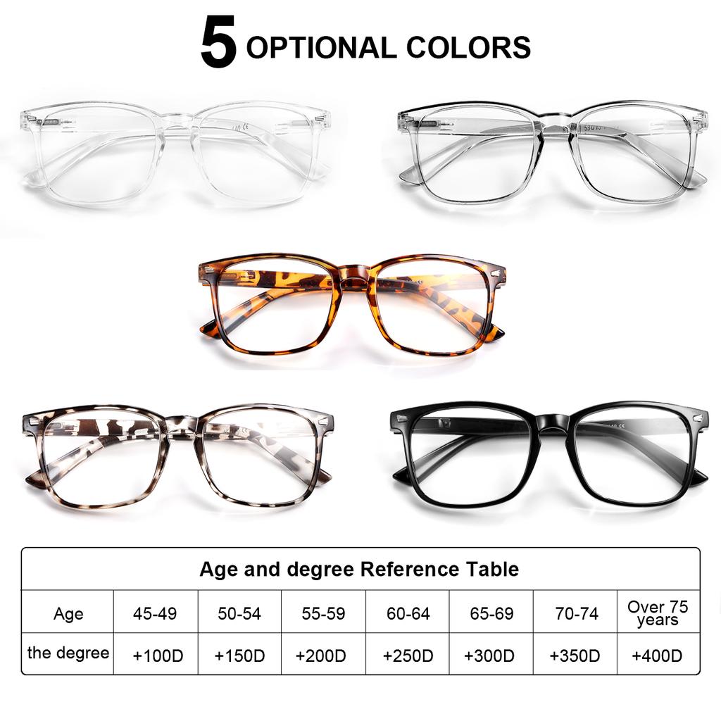 6PCS Blue Light Blocking Glasses Square Nerd Matte Black Anti Ray Eyeglasses Computer Transparent Fashion Eyewear