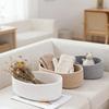 3pcs Storage Basket Home Decoration For Laundry Organization Toys Snacks Keys Storage Cotton Thread Storage Woven Basket