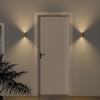 Solid Wood Grain Motion Sensor LED Wall Light - USB Rechargeable Night Light for Hallways and Bedrooms