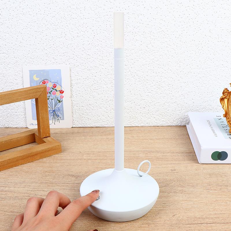 Candle Light Touch Charging Table Lamp Rechargeable Decorative Ambient Table Light Outdoor Camping Portable Lamps