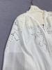 Nanyou 2026 Spring French Style Lace Embroidered Loose Shirt