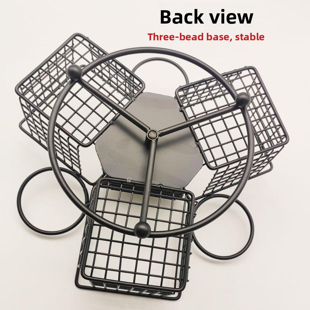 Sturdy Food Display Rack with Dipping Cup Deep Fry Food Strainer Durable Snack Basket  Onion Rings