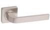 Internal Door Handle, Square Split Plate, Brushed Nickel