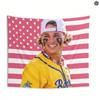 1pc Savannah Bananas Baseball Player Tapestry American Flag Wall Hanging Polyester 2D Print Sport Aesthetic Decor for Bedroom