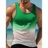 Sommer Freizeit Herren Ärmelloses T-Shirt Hawaiianischer Stil Herrenmode Rundhals Tanktop Outdoor Strand Herren Tanktop
