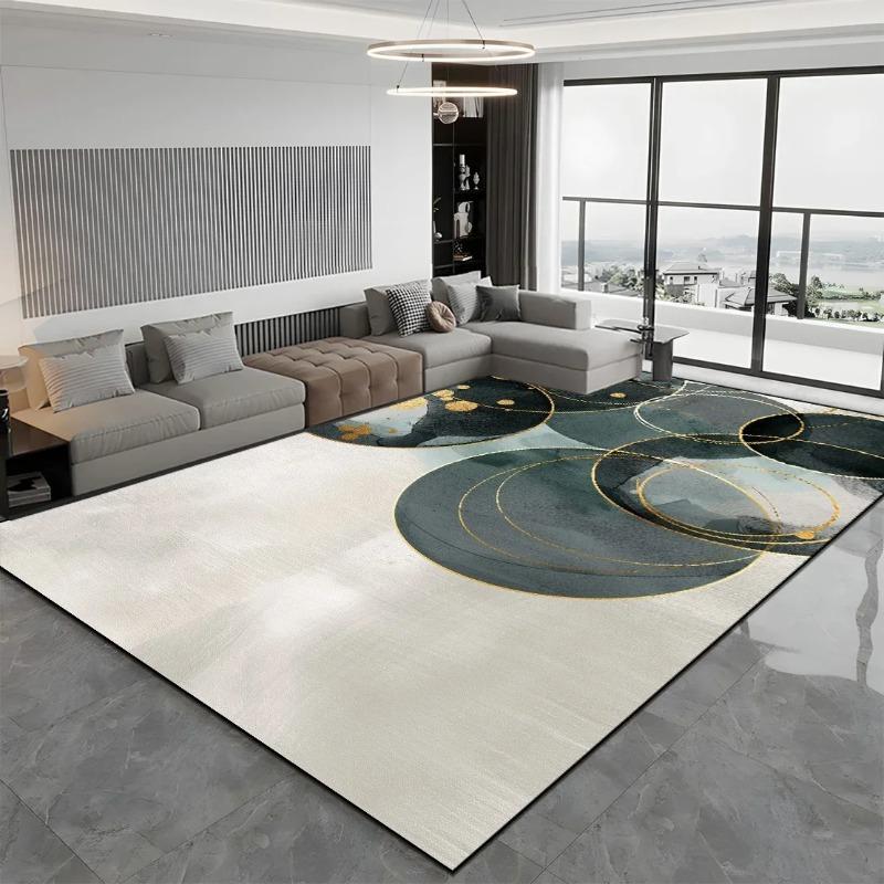 Modern Light Luxury Large Carpets for Living Room Bedroom Velvety Soft Shaggy Rugs Customized Washable Non-Slip Floor Mat