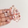 Natural Double-Hole Pink Shell Water Drop Connectors for DIY Jewelry Making