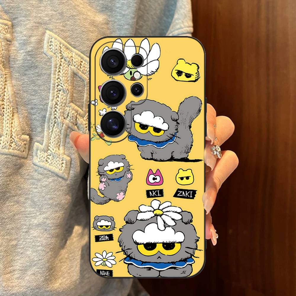 

Чехол для телефона Z-Zoa Cat Fashion для Samsung S 24 Fe 25 Ultra Plus 20 Lite 21 30 22 23 24 22 Ultra 5G Fundas Samsung S20 Plus 5G