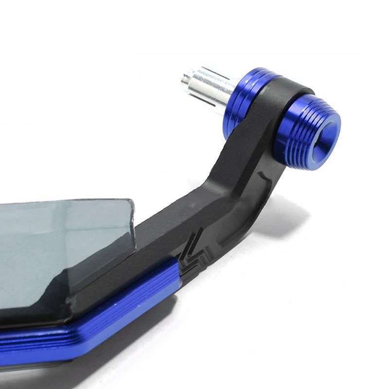 Motocyklowy ochraniacz dłoni Wysokowytrzymały odporny na uderzenia Deflektor wiatru na kierownicę do motocykla NIEBIESKI
