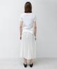 INSILENCE WOMEN Washed Rib Half Sleeve White