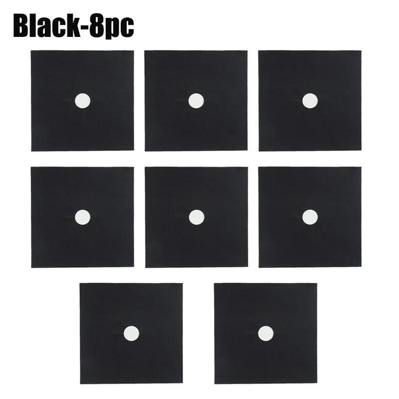 12 bucăți de protecție pentru aragaz cu gaz Bucătărie huse reutilizabile pentru arzător Protector covoraș pentru curățare capac de căptușeală protectori de sus pentru aragaz cu gaz