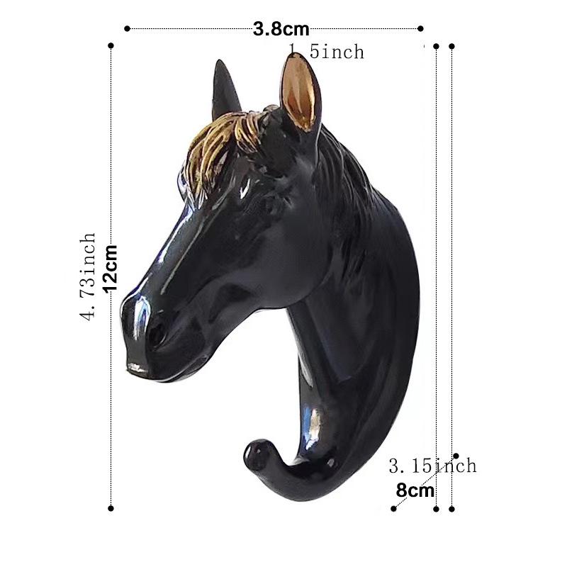 Europeisk Kreativ Hjorthuvud Väggkrok - Starkt, Stansfritt Självhäftande för Väggdekor