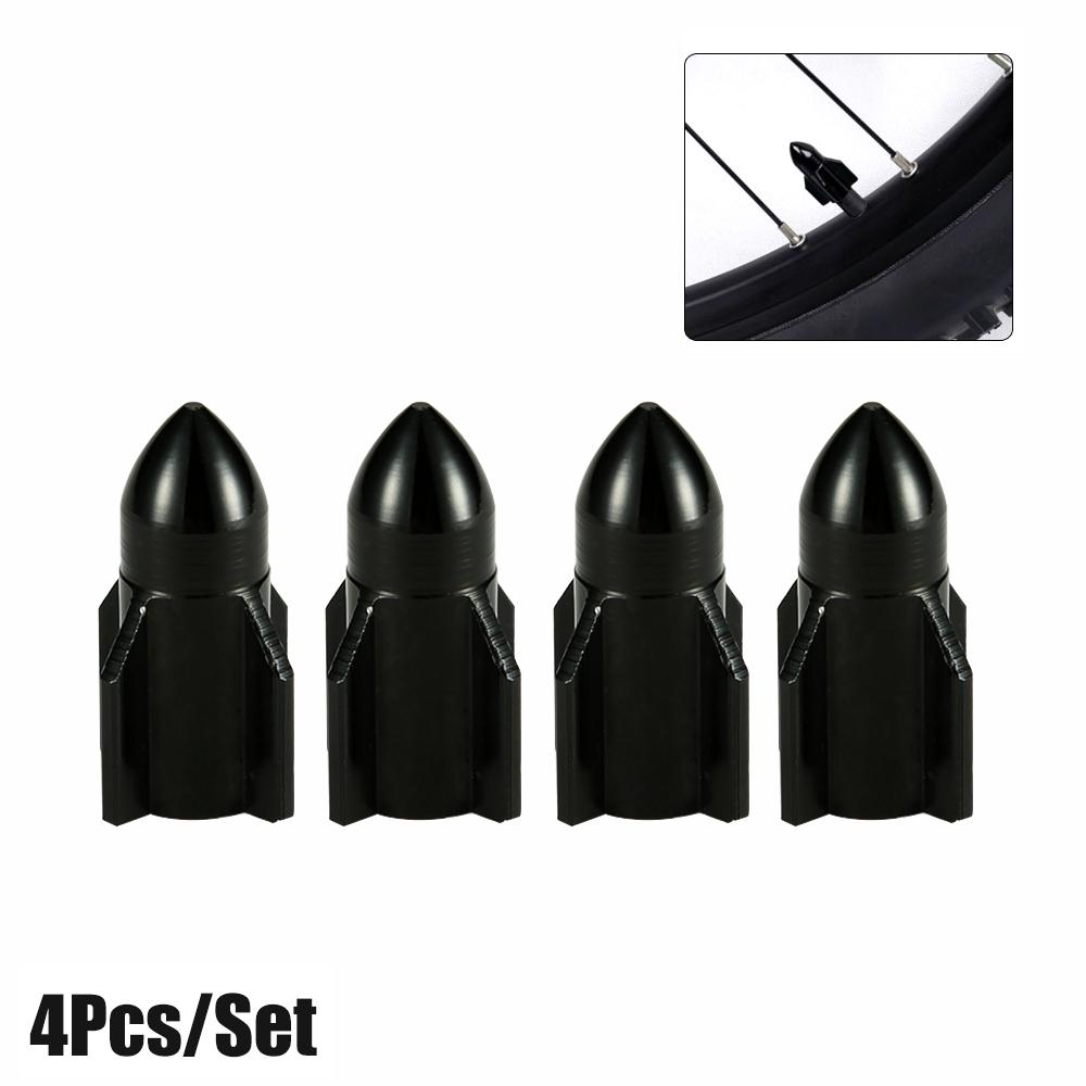 4Pcs/Set Aluminum Rocket Tire Valve Caps for Car Motorcycle Bike Alloy Tyre Valve Covers for US Valve Stems Car-styling Parts Stem Caps1