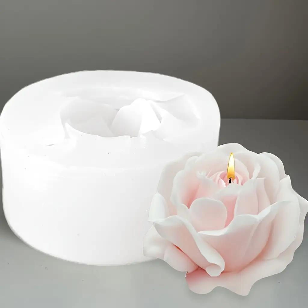Realistic Rose Mold - Multi-Purpose Resin, Wax, Clay and Soap Molding Kit, Suitable for DIY Candles, Handmade Soap, Dried FMaking Supplies)
