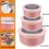 ZISIZ Stainless Steel Food Storage Container Set