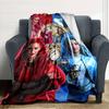 1pc Descendants The Rise of Red2 Blanket, Gift, for Men and Women, Soft Blanket, Good for Sofa Bed Couch Travel, Lightweight Flannel Blanket