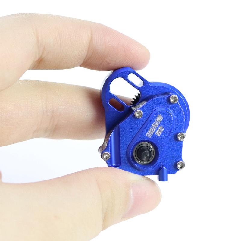 NIUWSRC MR24 Aluminium 21% Overdrive Billet Transmission Gearbox For 1/24 RC Crawler Axial SCX24 Deadbolt C10 Gladiator Bronco