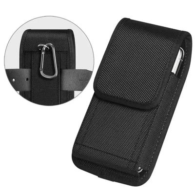 1/2 Stück ll Handy-Tasche Holster mit kostenlosem D-förmigem Karabiner Tragbare Brieftasche Karten-Hüfttasche Outdoor-Sport Nylon-Tragetasche