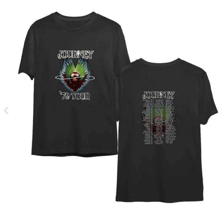 

Journey Concert 1979 Tour Shirt, Journey Band Fan Shirt, S