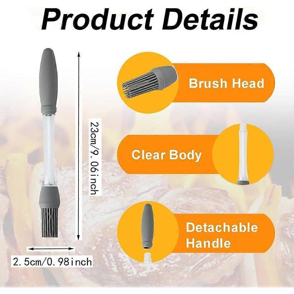 Silicone Oil Brush Basting Pastry Brush for BBQ Grilling Baking New Heat Resistant Spread Oil Butter Sauce for Cooking for Kitchen Gadget Home Outdoo