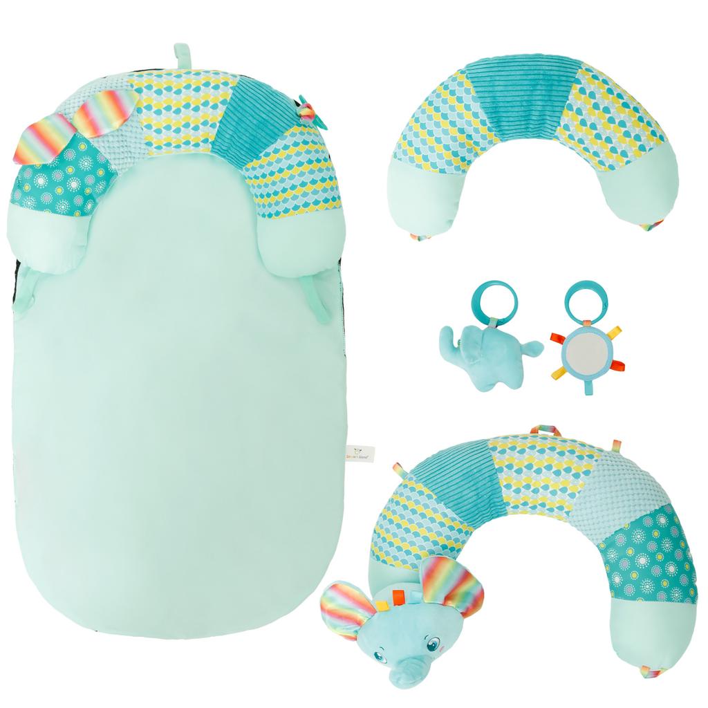 Tummy Time Seated Pillow Easy Cleaning Portable Baby Sitting Support Pillow With Adjustable Belt for Newborn Boy and Girl