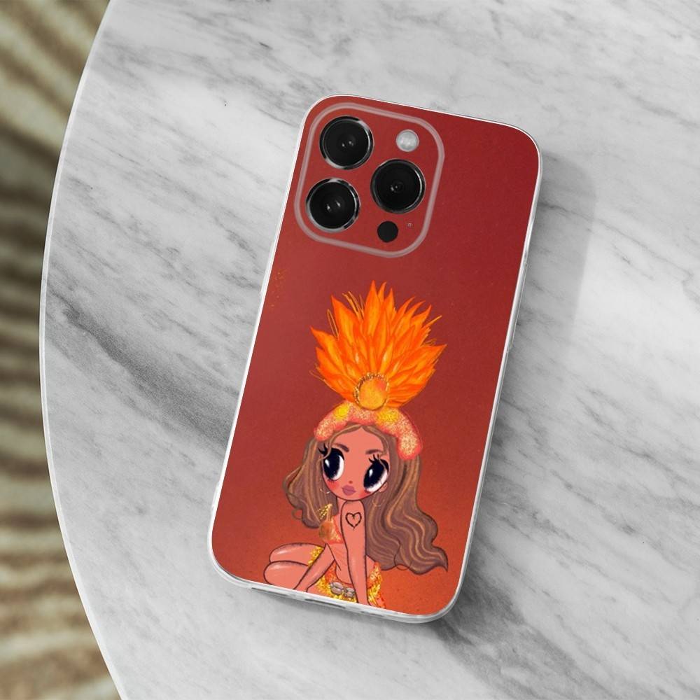 

K-Karol G T-Tropicoqueta Phone Case For iPhone 16,15,14,13,12,11 Pro,Max,Plus,X,XS,XR,SE,Mini Transparent Soft Cover iPhone13