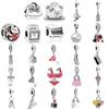 New 925 Silver Piano Perfume Lipstick Pendant Bag Bead Fit Necklacen Charms Bracelet Jewerly Accessories