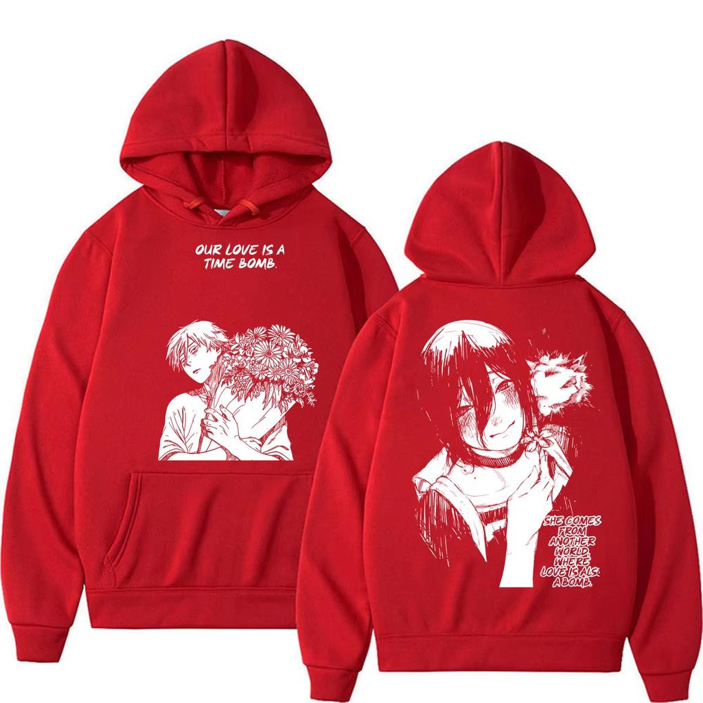 2026 Hot Sale Japanese Anime Chainsaw Man Graphic Hoodie Men Women Oversized Streetwear Hoodie Soft Cotton Sweatshirt Loose Cozy and Versatile